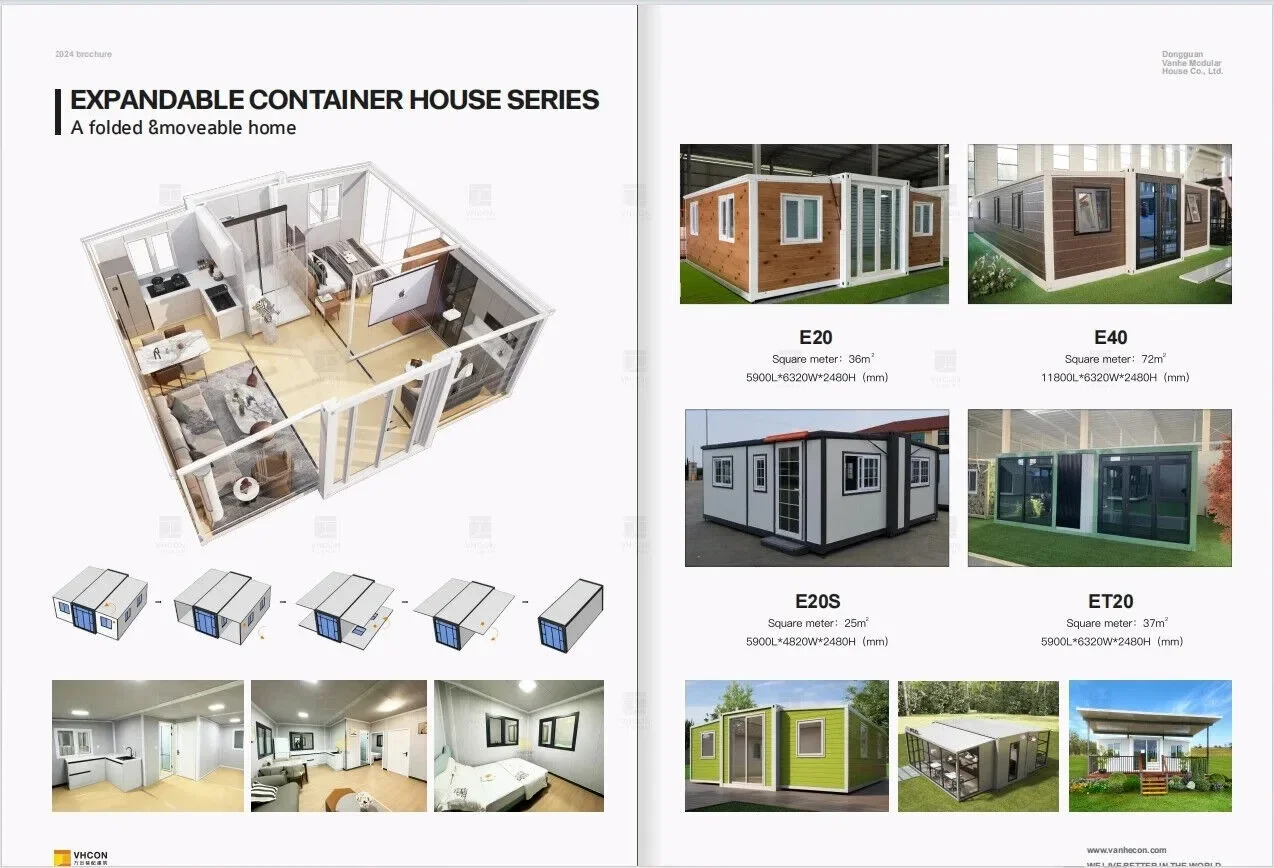 Sustainable Living Home - Maisons conteneurs préfabriquées pliables et extensibles